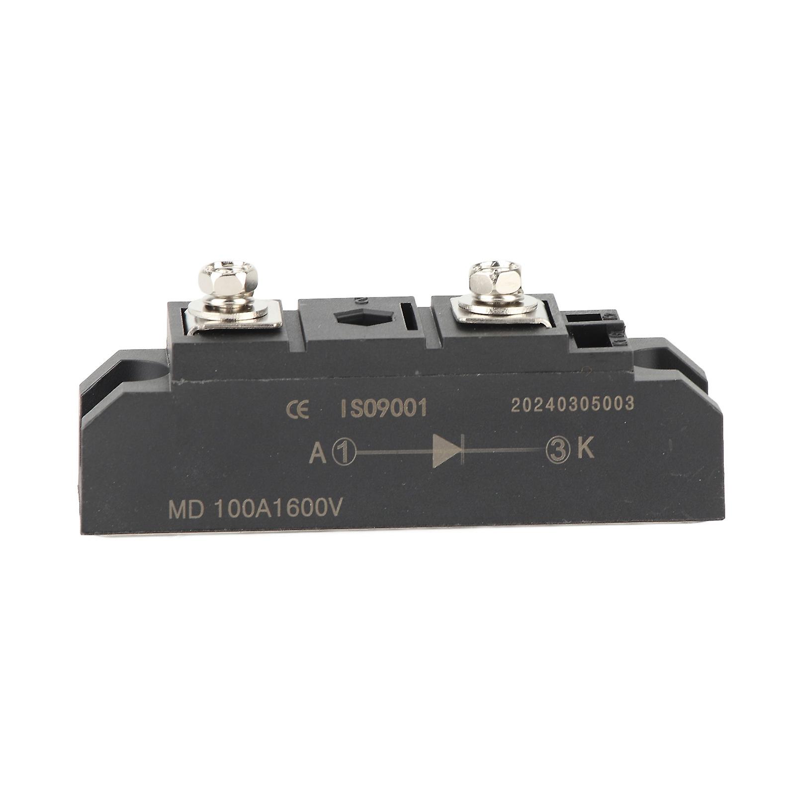 100A 1600V Bridge Rectifier Power Module with 2 Terminals Copper Plate Cooling Diode Rectifier for Electronics Circuit