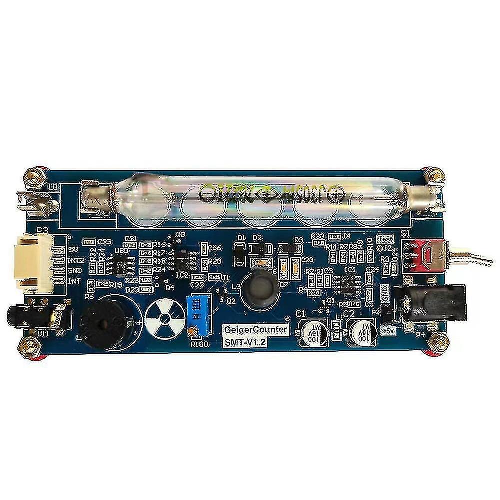 Assemble DIY Geiger counter parts module nuclear radiation detector with sound and light alarm funct