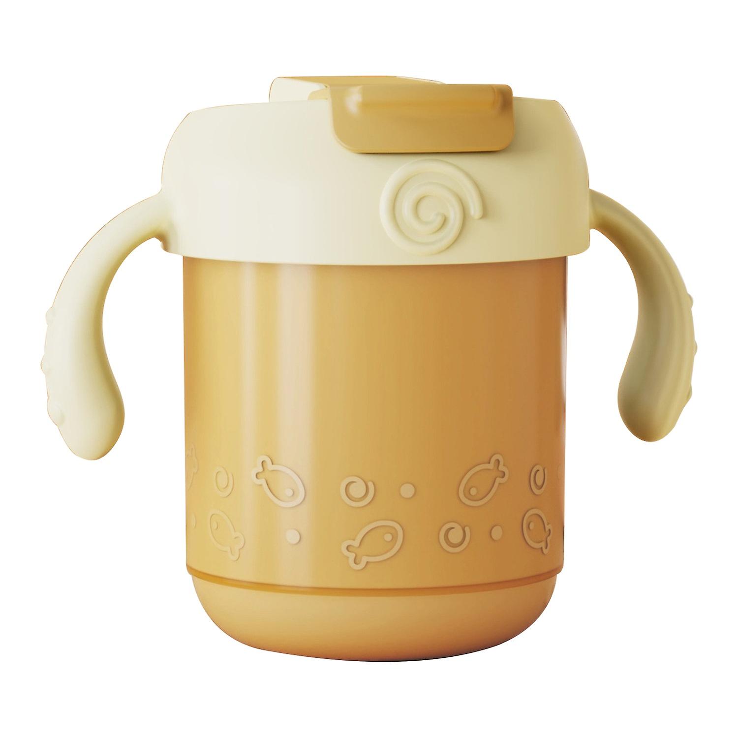 JIAYI BABY Scale Design Kids Learning Drinking Cup Stainless Steel+PP Drinking Bottle with Silicone
