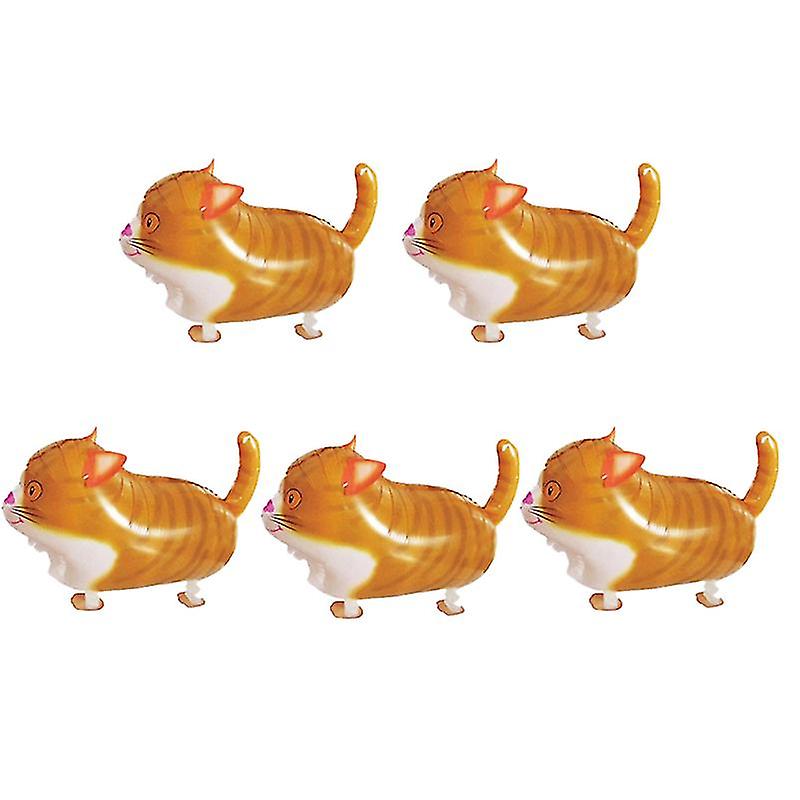 5pcs Cat Walking Balloons