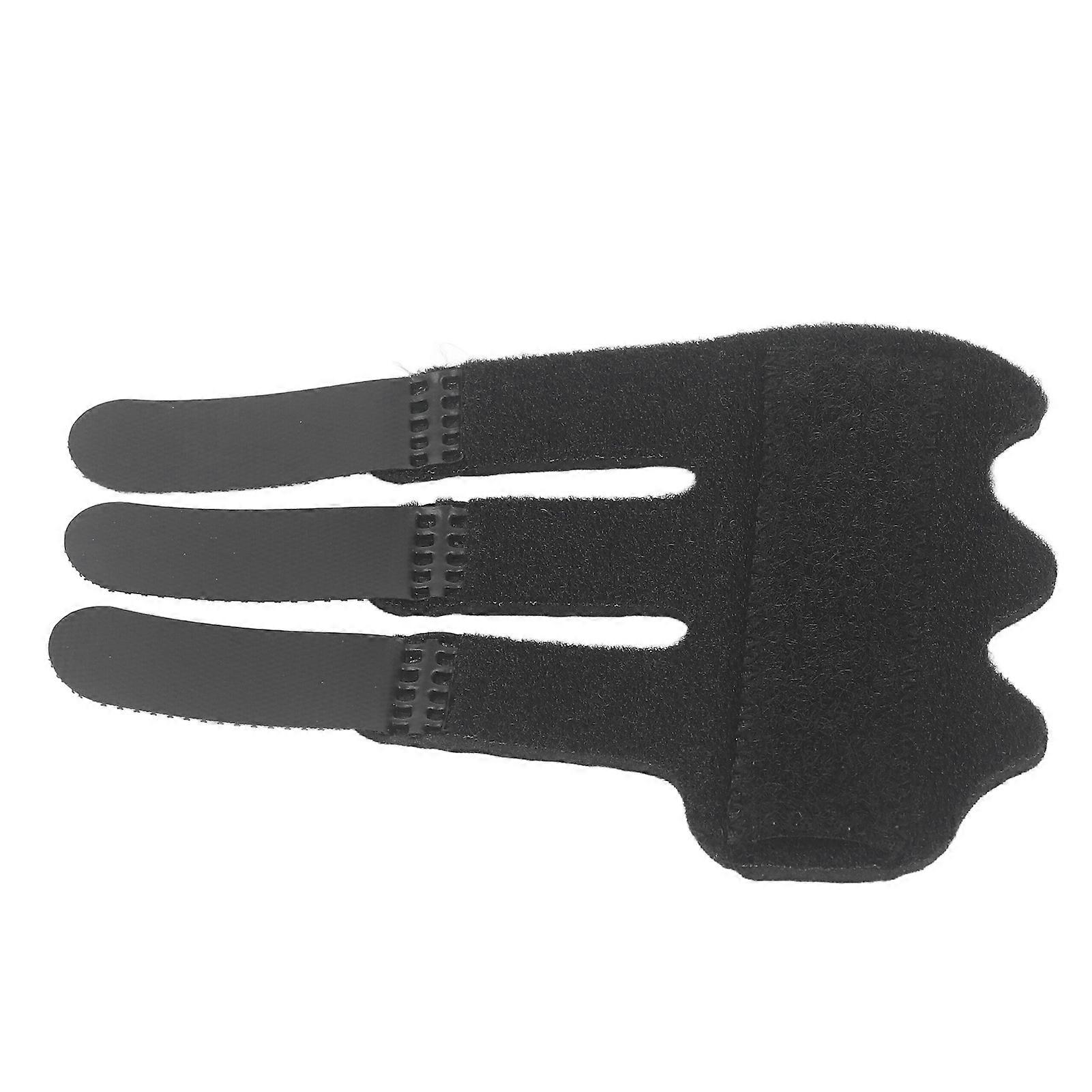 Finger Splint 3 Strap Soft Breathable Adjustable Trigger Finger Brace for Fixing 