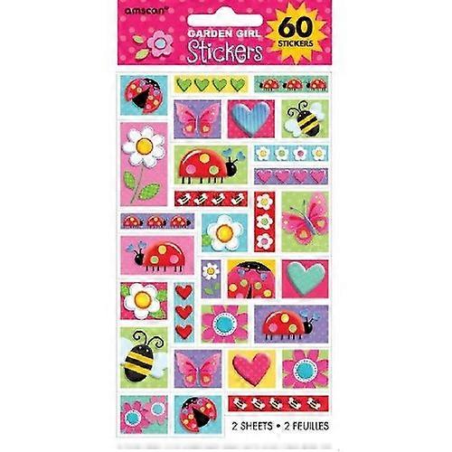 Amscan Garden Sticker Sheet (Pack of 60)