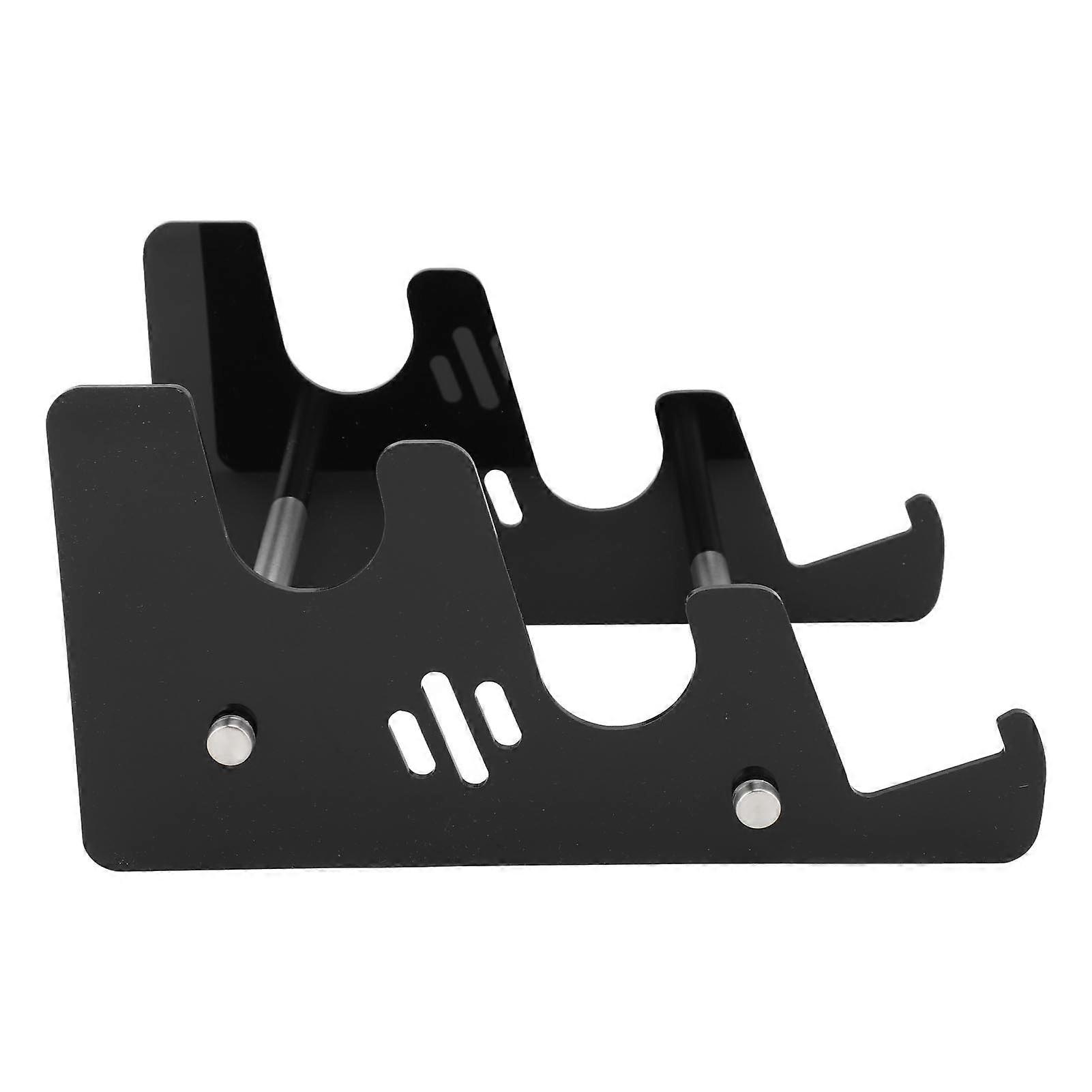 Acrylic Keyboard Display Stand Mechanical Computer Keyboard Stand Shelf For Desk 3 Tier Keyboards Storage Holder Detachable Black
