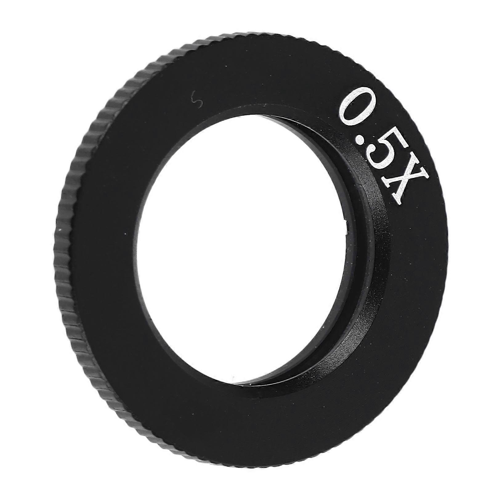 0.5X Optical Objective Lens Monocular Microscope 24mm Alloy