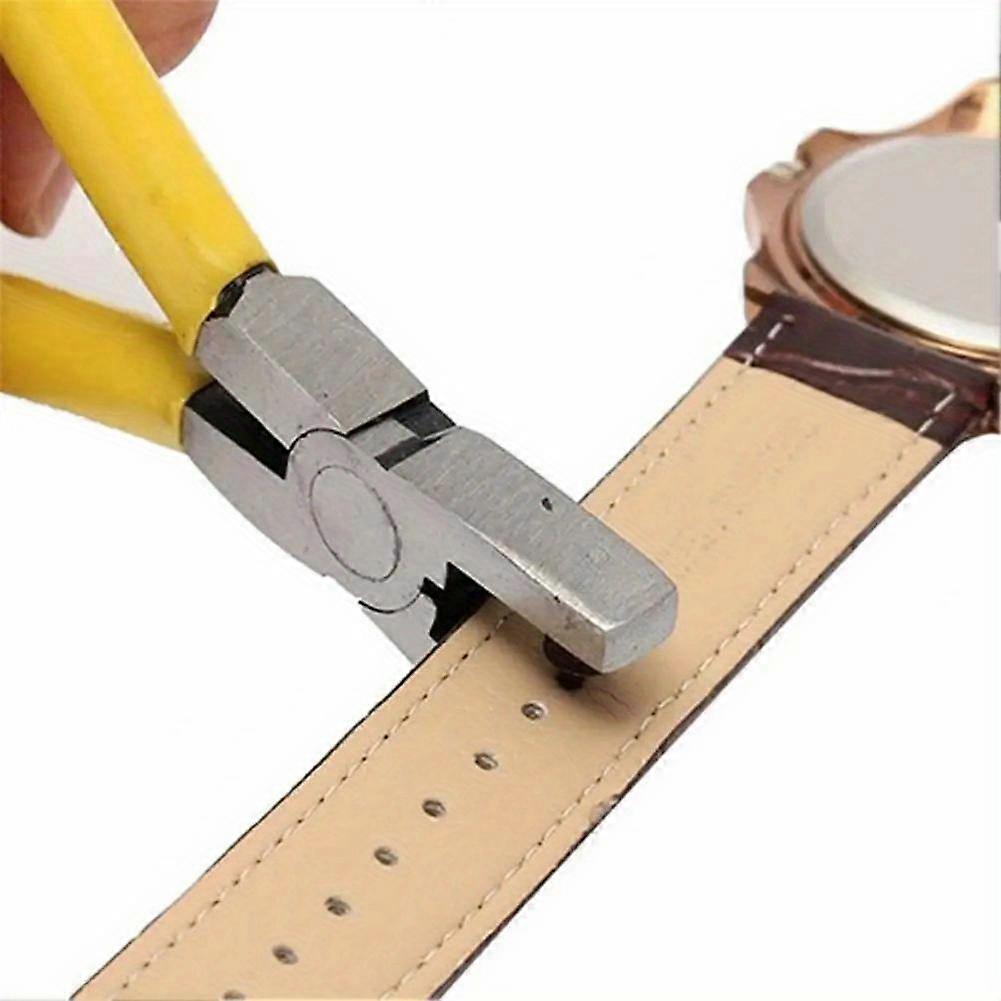 Easy-to-Use Watch Band Link Adjuster - Slit Strap Metal Chain Pin Remover Tool with Punch Holes Function - No Assembly Required, Durable Alloy Materia