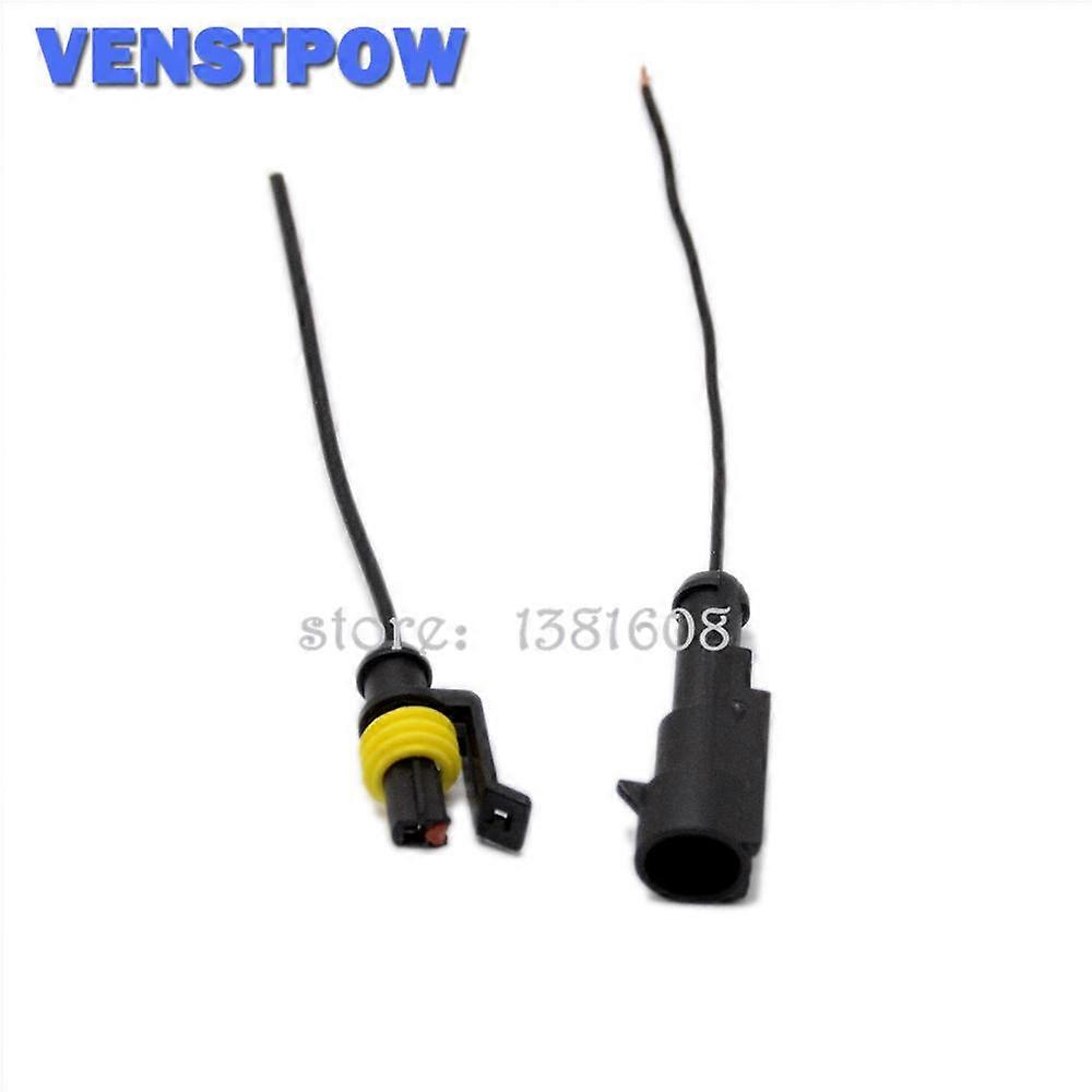 10 sets 1P 2P 3P 4P 5P 1.5 Kit auto connector Male & Female Waterproof Electrical Connector Plug with cable Auto wire connector