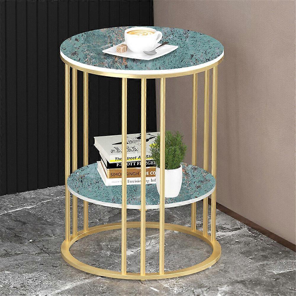 Table basse ronde en marbre Canapé Table d’appoint Salon Meubles de maison