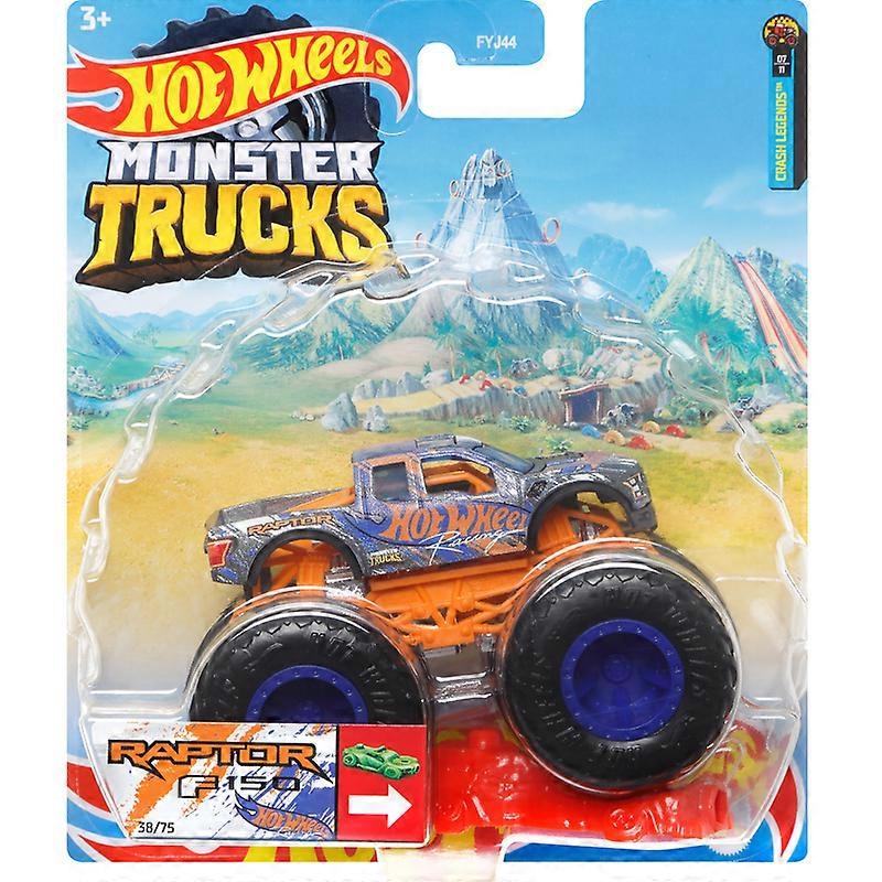 Original Hot Wheels Monster Trucks Car Model Diecast 1/64 Big Foot Vehicle Wild Muscle Giant Wheel Pack Kids Toys for Boys Gift