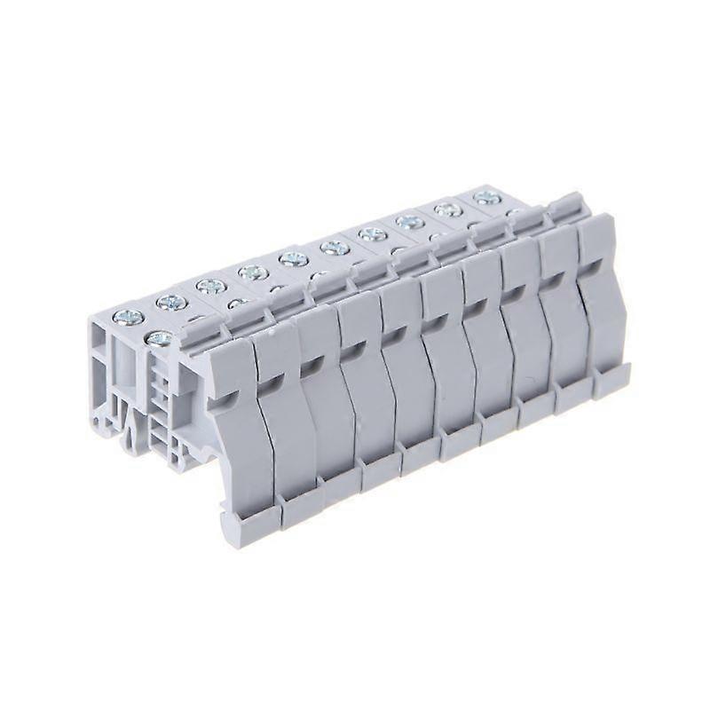 10 Pcs EUK/EUK2 Din Rail Terminal Blocks End Stop Bracket Fire-Retardant Fixed C