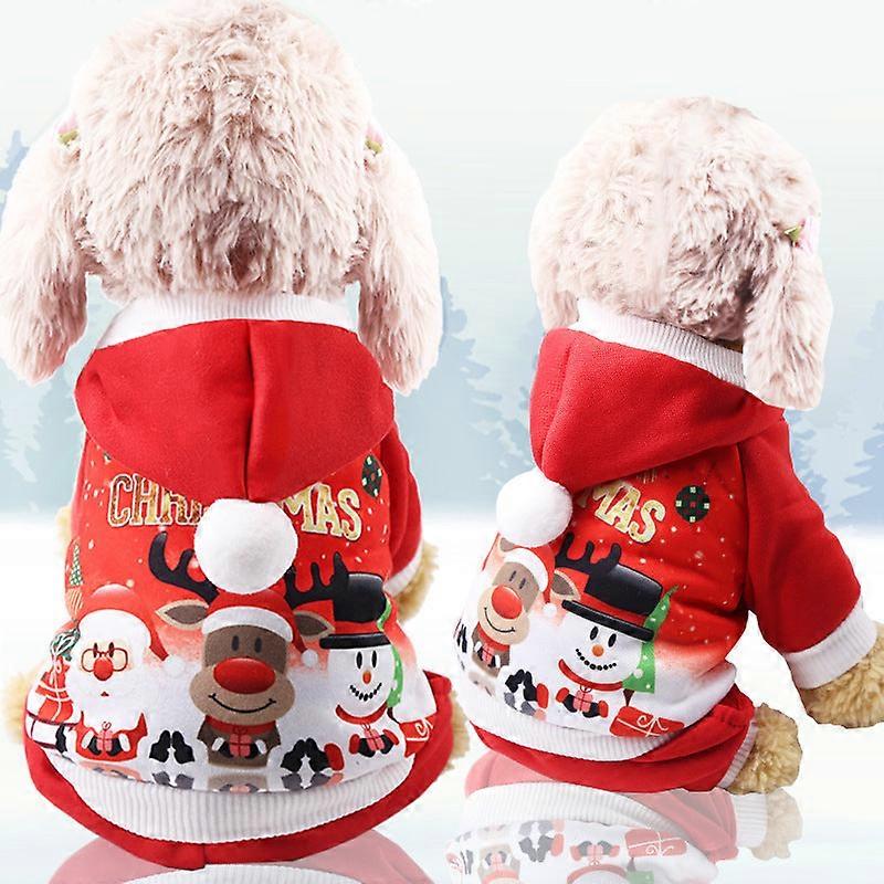 Pet Clothes Four Legs Christmas Elk Fleece Autumn And Winter Sweater Dog Cat