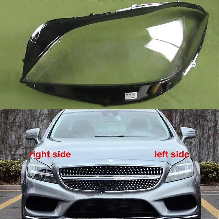 For Mercedes-Benz W218 CLS 2017 2018 Headlight Lens Cover Transparent Lamp Shade Headlamp Shell Replace Original Lampshade