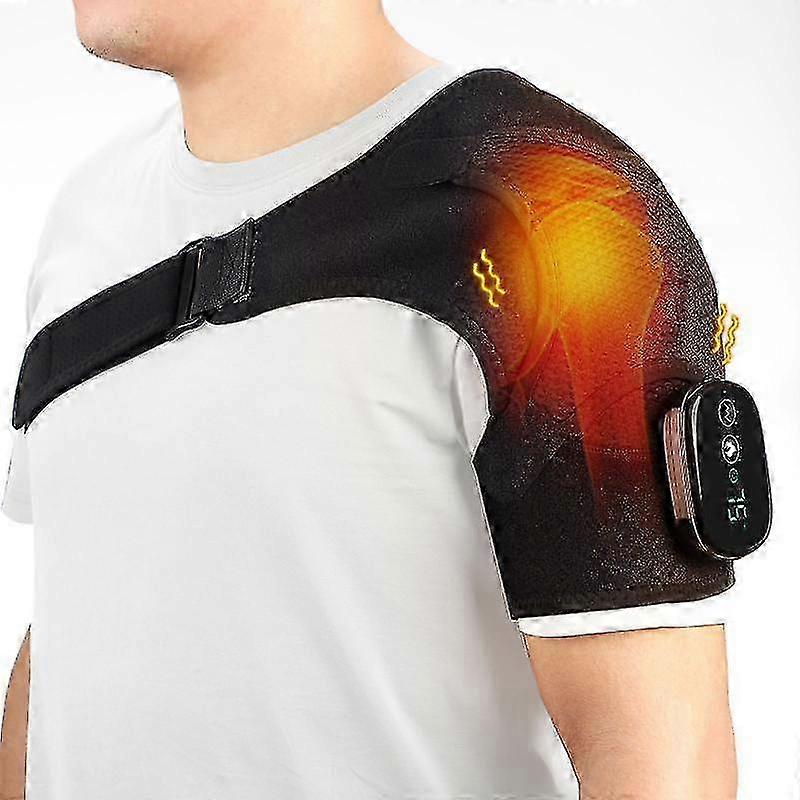 Intelligent Touchscreen Electric Heated Massage Shoulder Protector With Usb -DGZD