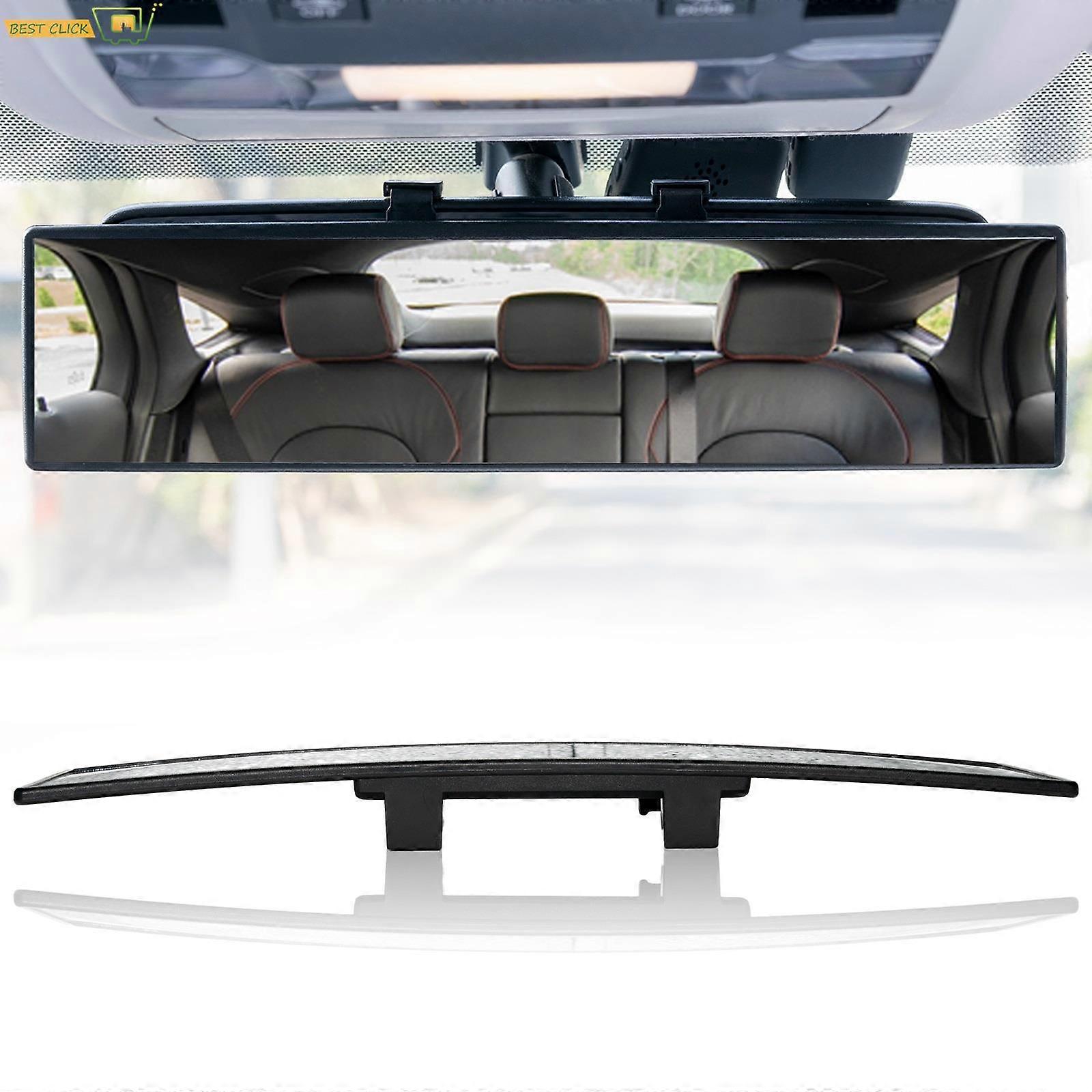 Universal angle universal car mirror, Large convex curve rear mirror, interior clip, 300mm 270mm