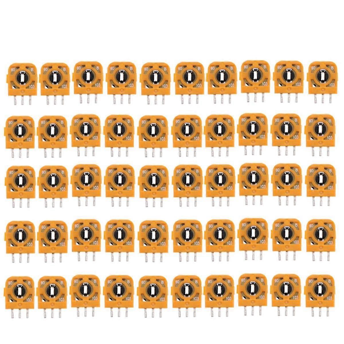 50PCS Joystick Potentiometers Sensor Kit 10Kohn for Controller 3D Thumbstick Axis Resistors Repair Part