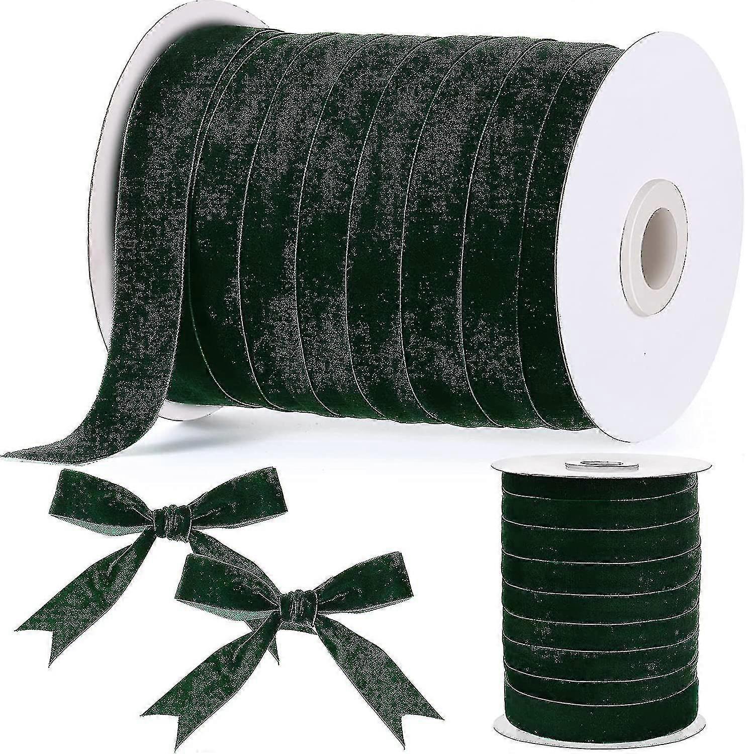 Vintage Velvet Ribbon Single Face Spool Satin Velvet Ribbon For Valentine's Day Wedding Christmas Wrapping