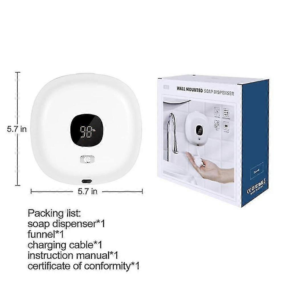 Automatic Foam Soap Dispenser Touchless Soap Dispenser 3- Adjustable Waterproof Soap Dispenser (bl