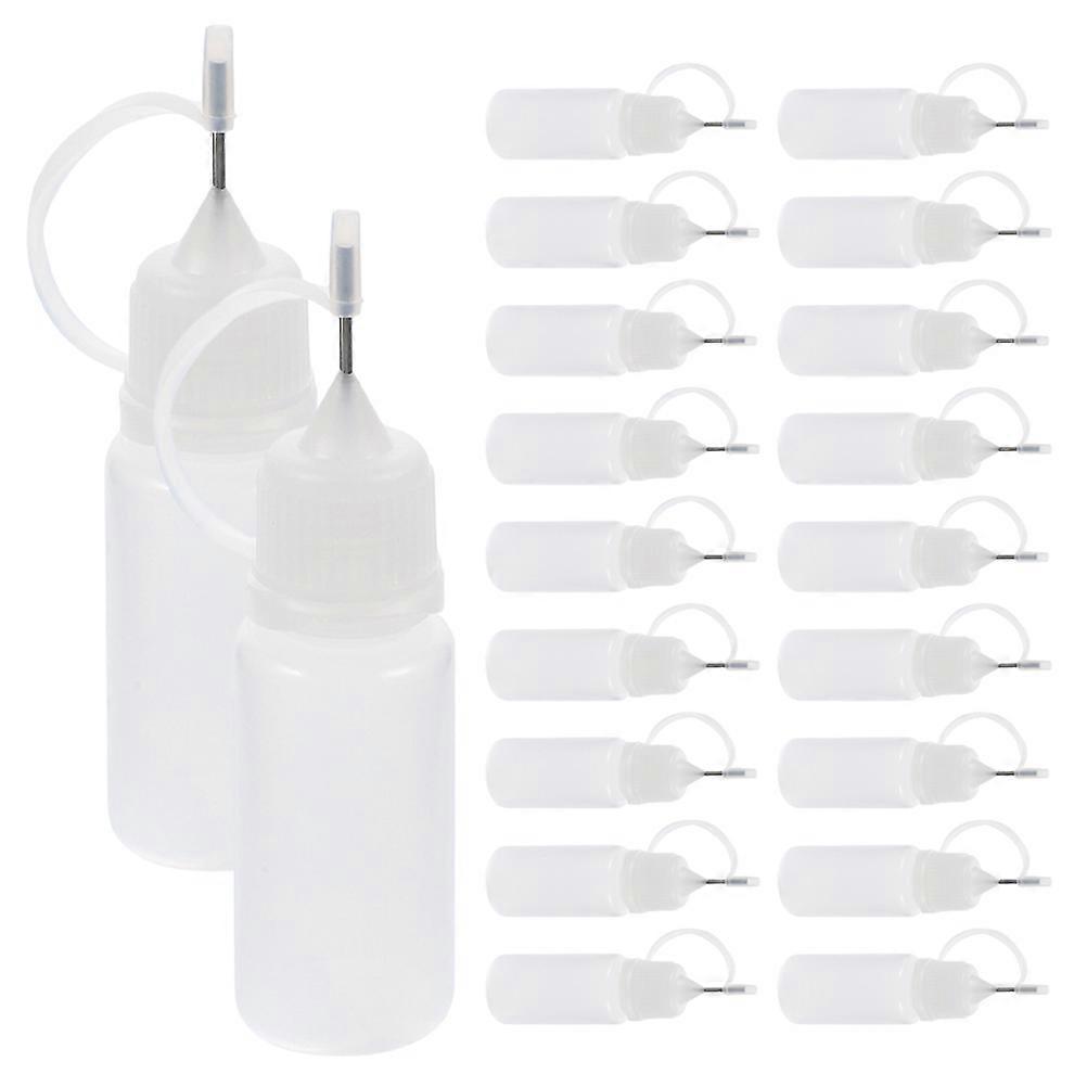 20 pcs Glue Application Bottles DIY Glue Applicator Bottles Needle Tip Glue Bottles