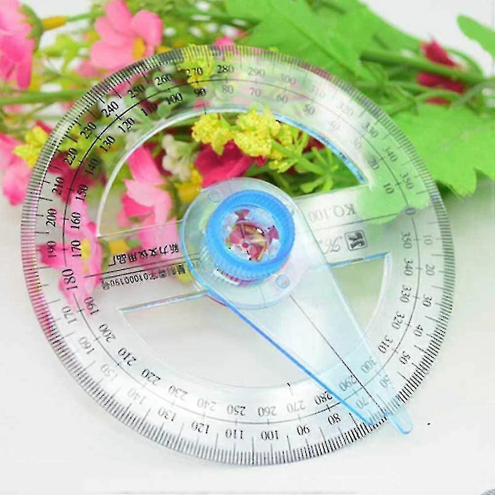 2pcs Circle Protractor Protractor Ruler Protractor Measuring Tool 360-degree Protractor For Kids Cla