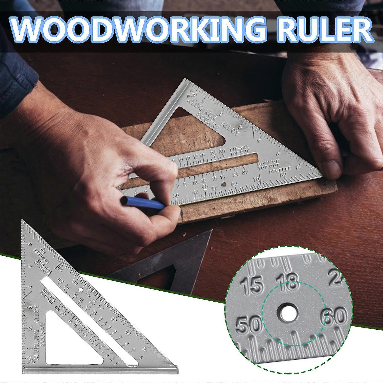 Carpenter's Ruler 90 Degree 45 Degree Carpenter's Measuring Ruler Board FLYE2780