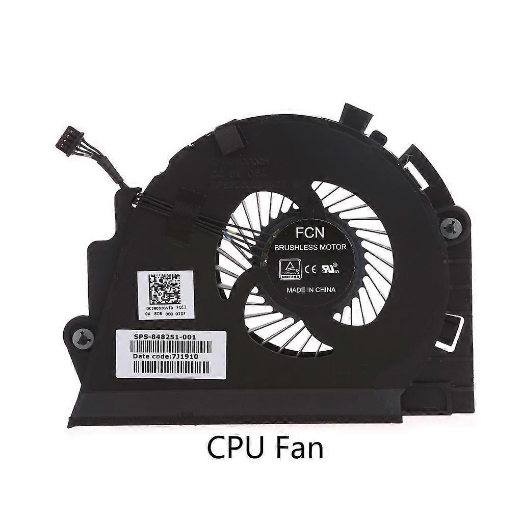 Ventilateur De Refroidissement CPU/GPU Pour HP OMEN 15 Dc - Connecteur 4 Broches - Remplacement L30204 001 / L29354 001