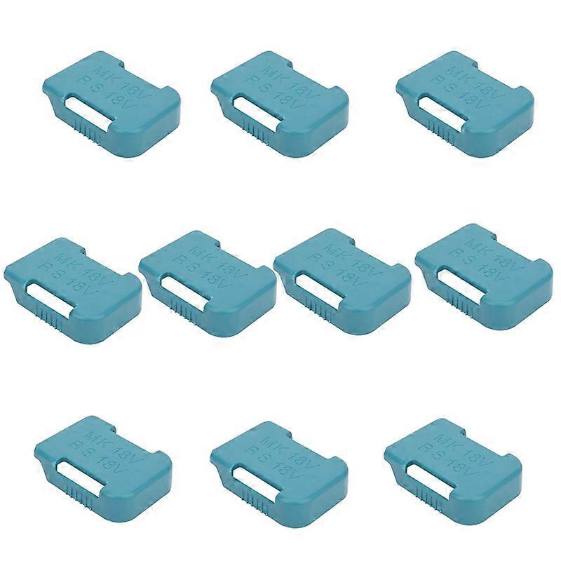 10Pcs Battery Storage Rack Battery Holder Case for 18V Fixing Devices(Blue)