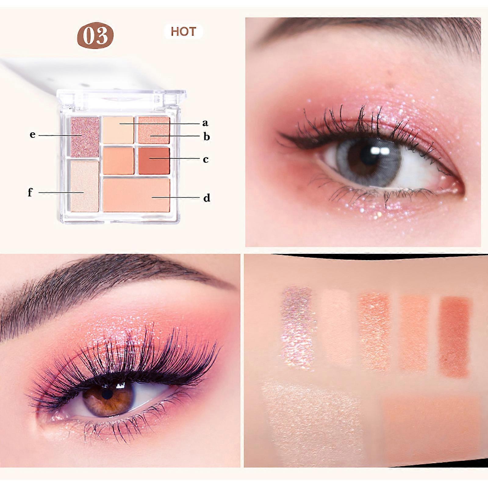 Cosmetic Matte Eyeshadow Cream Makeup Palett Set 7 Colors Eyeshadow