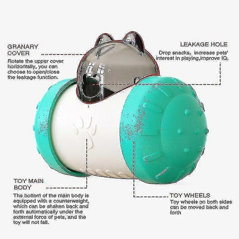 Toy Pet Food Container Dispenser Interactive Collapsible Toysdog Cat Slow Feeder Bowl
