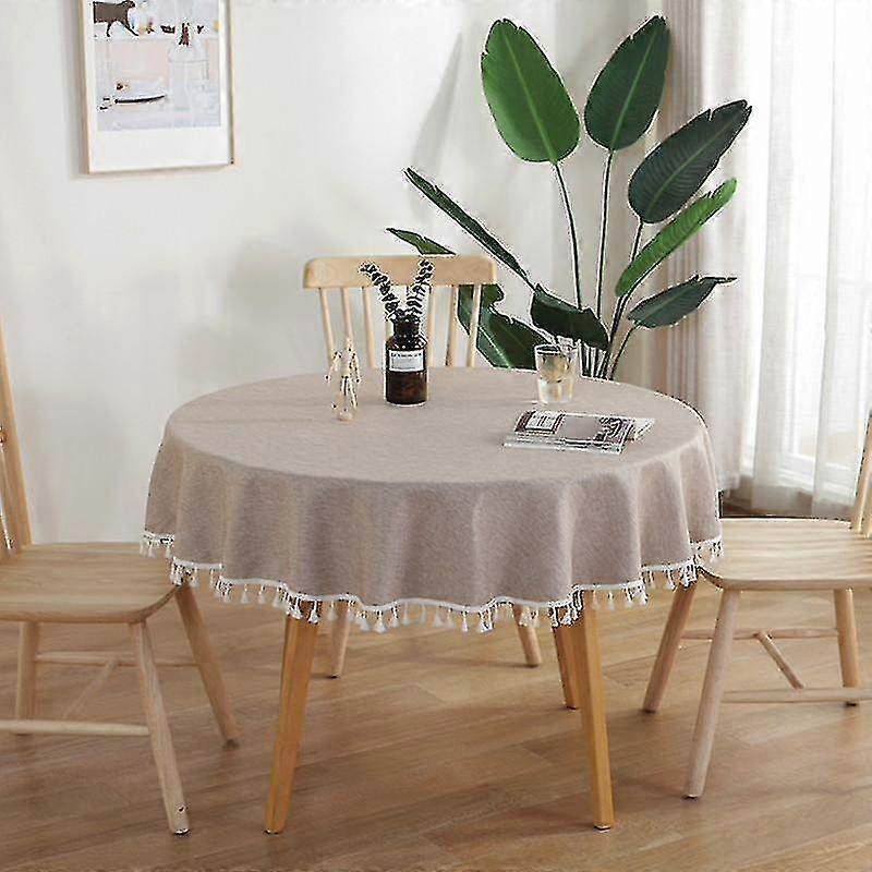 Lace Cotton Linen Thick Rectangular Tablecloth Table Waterproof