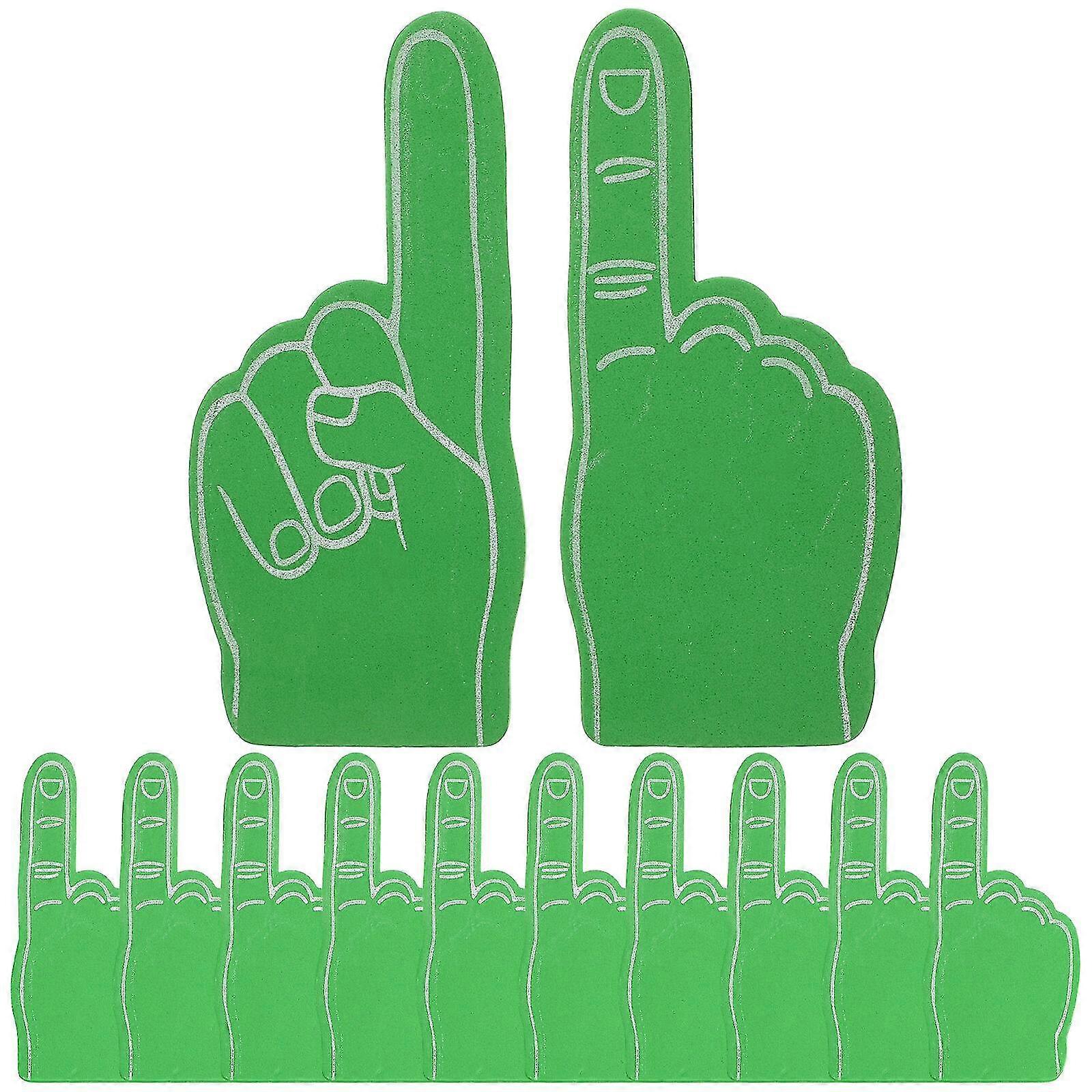 12pcs Foam Fingers Party Noise Makers Cheerleading Prop For Sports Team Cheering