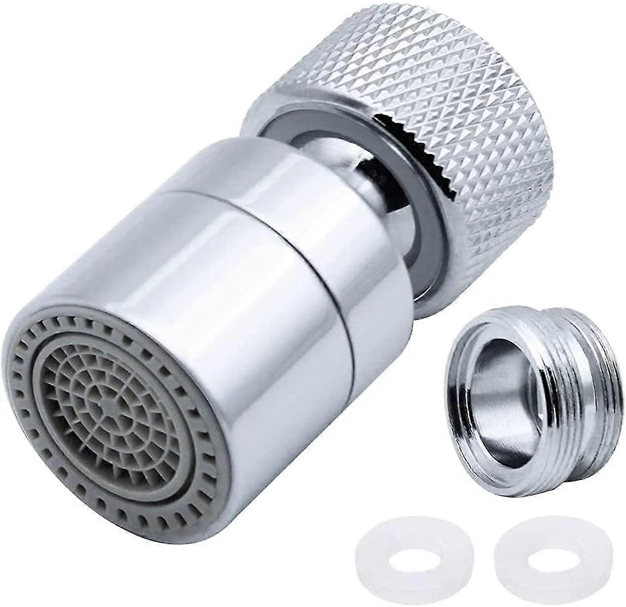 360 Swivel Faucet Aerator Brass 2 Modes Adjustable Kitchen Faucet Filter Bubbler With Nozzle Adapter - For Faucets With M22 External Thread Nozzle Or