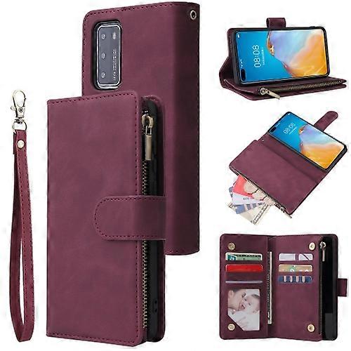 For Huawei P40 Multifunctional Horizontal Flip Leather Phone Case