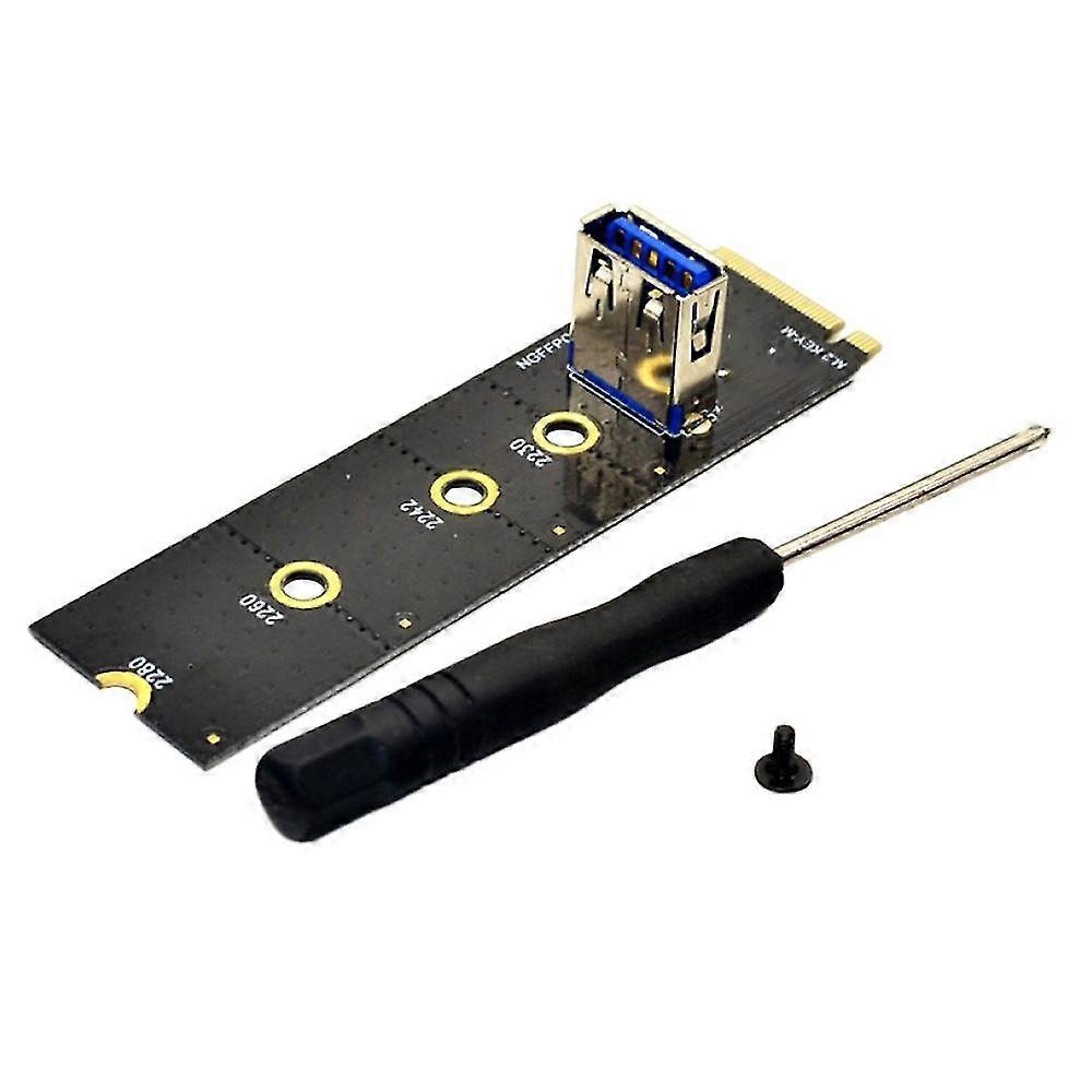 M.2 To Pci-e X16 Slot Adapter Card Ngff Pcie Riser Card Nvme Vga Extension Cable For Miner Mining