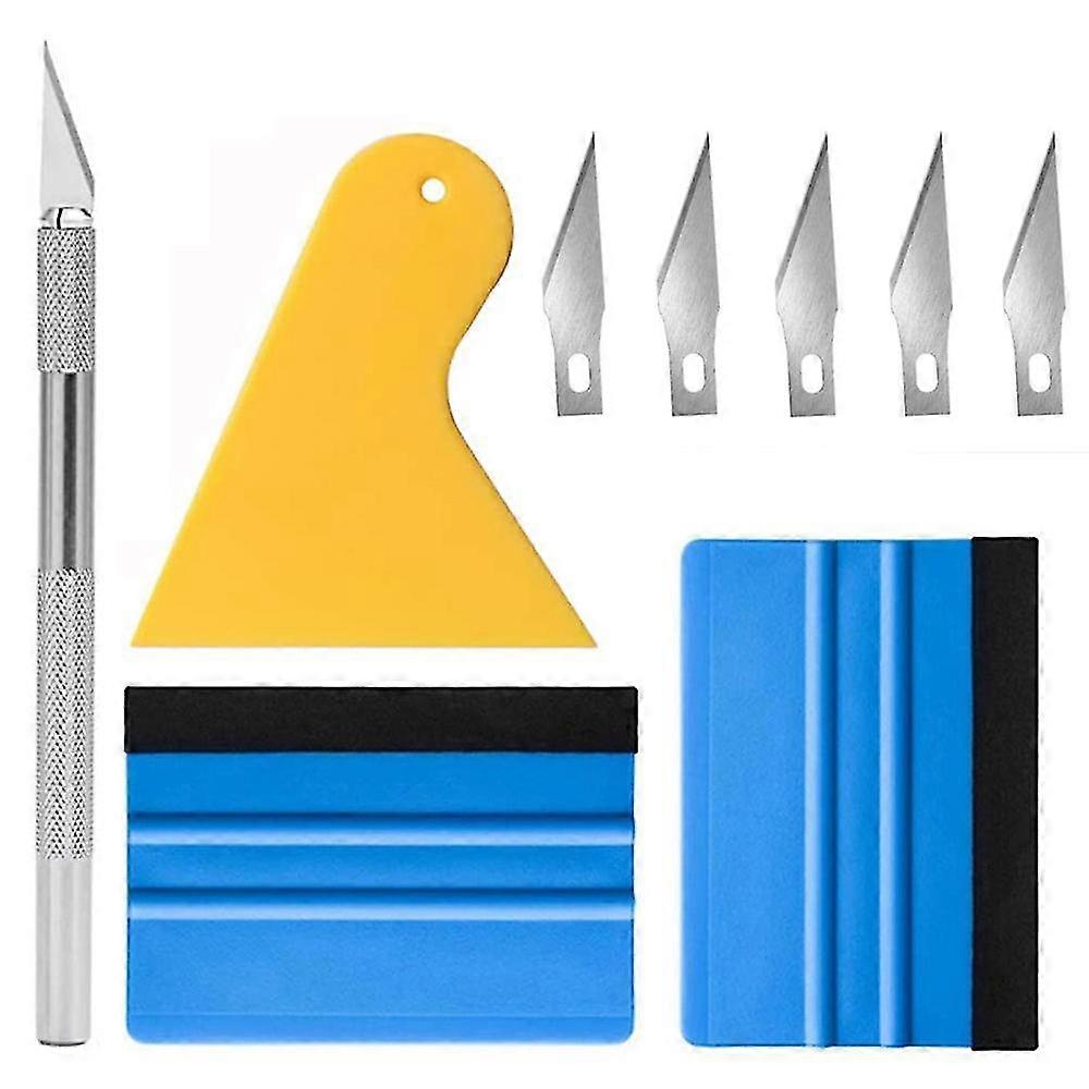 Vinyl Wrap Tool Window Film Tool Window Tint Tool Wallpaper Tool With Felt Squeegee Hobby Knife