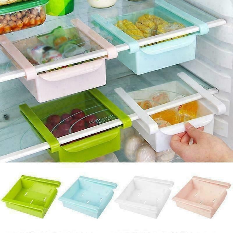 4pcs Refrigerator Food Egg Storage Box Rack