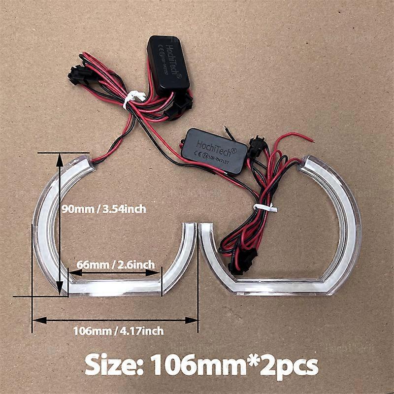 Kit occhi d'angelo con luce a LED per BMW X1 X3 X5 X6 E70 E71 Z3 Z4 E30 E32 E34 E36 E38 E53 E60 E61 E85 F30 E81 E87 E90