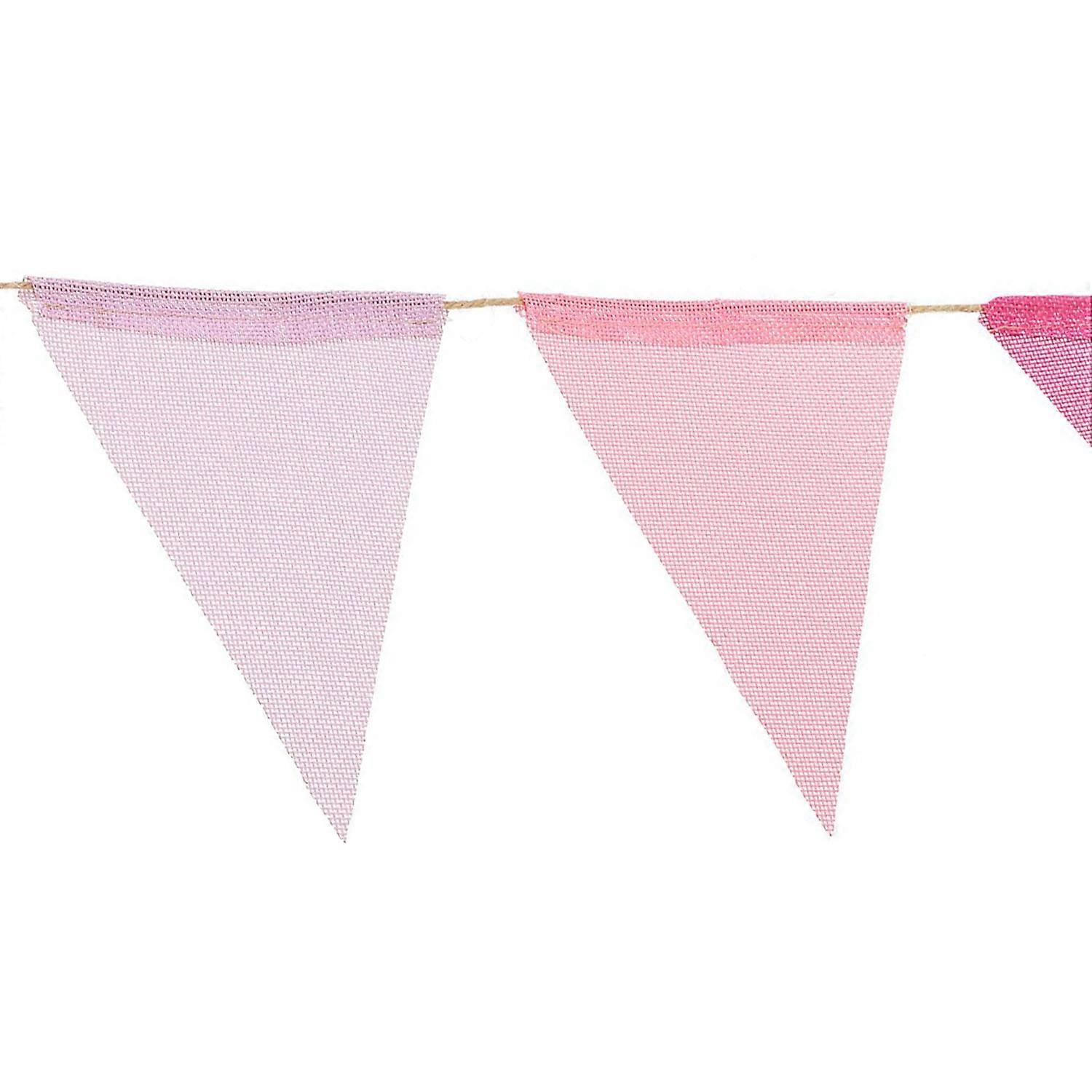 赤ちゃんの誕生日パーティーの装飾DIY空白の花バナーの色模造リネンペナントピース番号