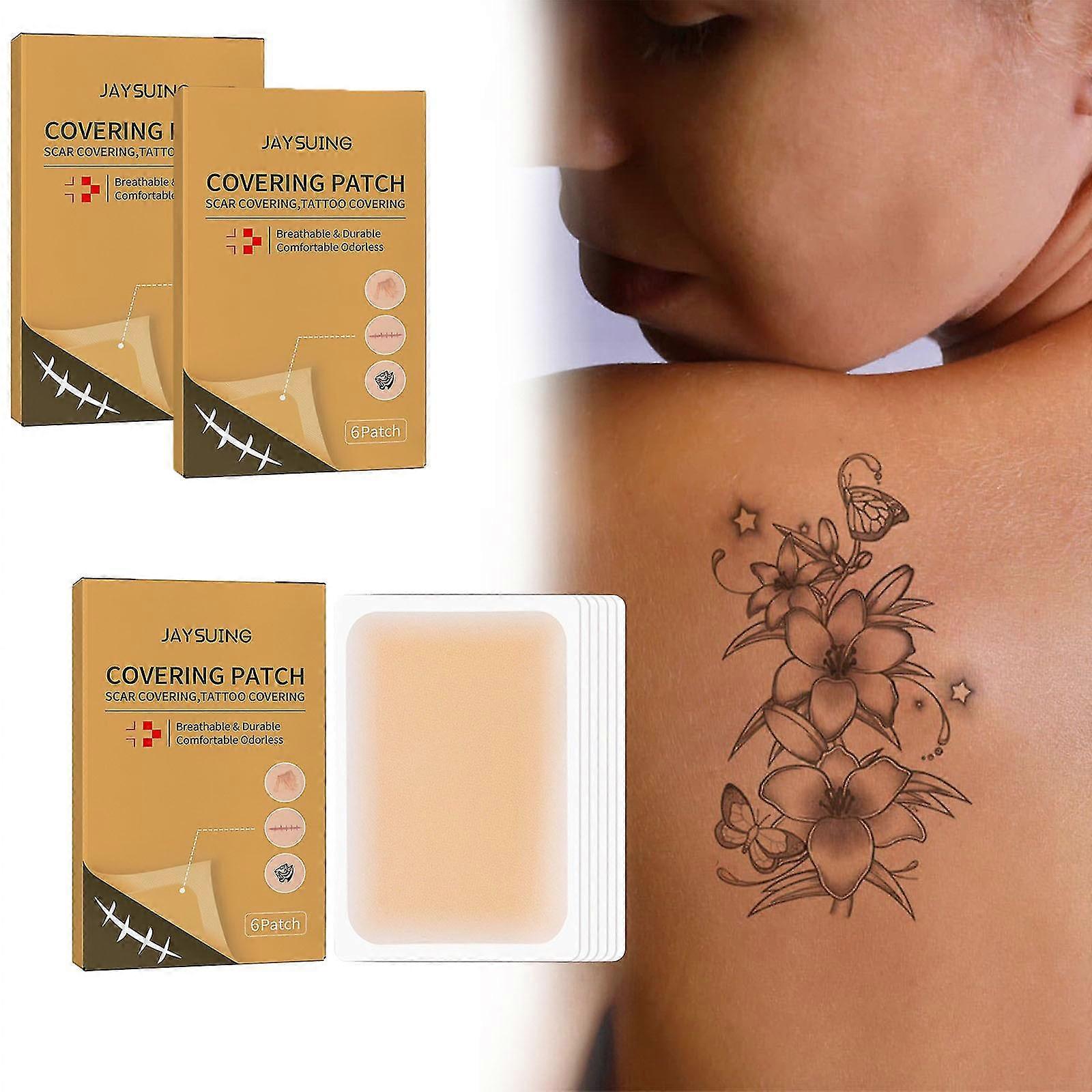 18 Adet Nefes Alabilir Dövme Kusur Gizleme Bandı, Yara İzleri Kusur Örtü Bant Çıkartmaları, Dövme Cilt Kalkanları Kapağı