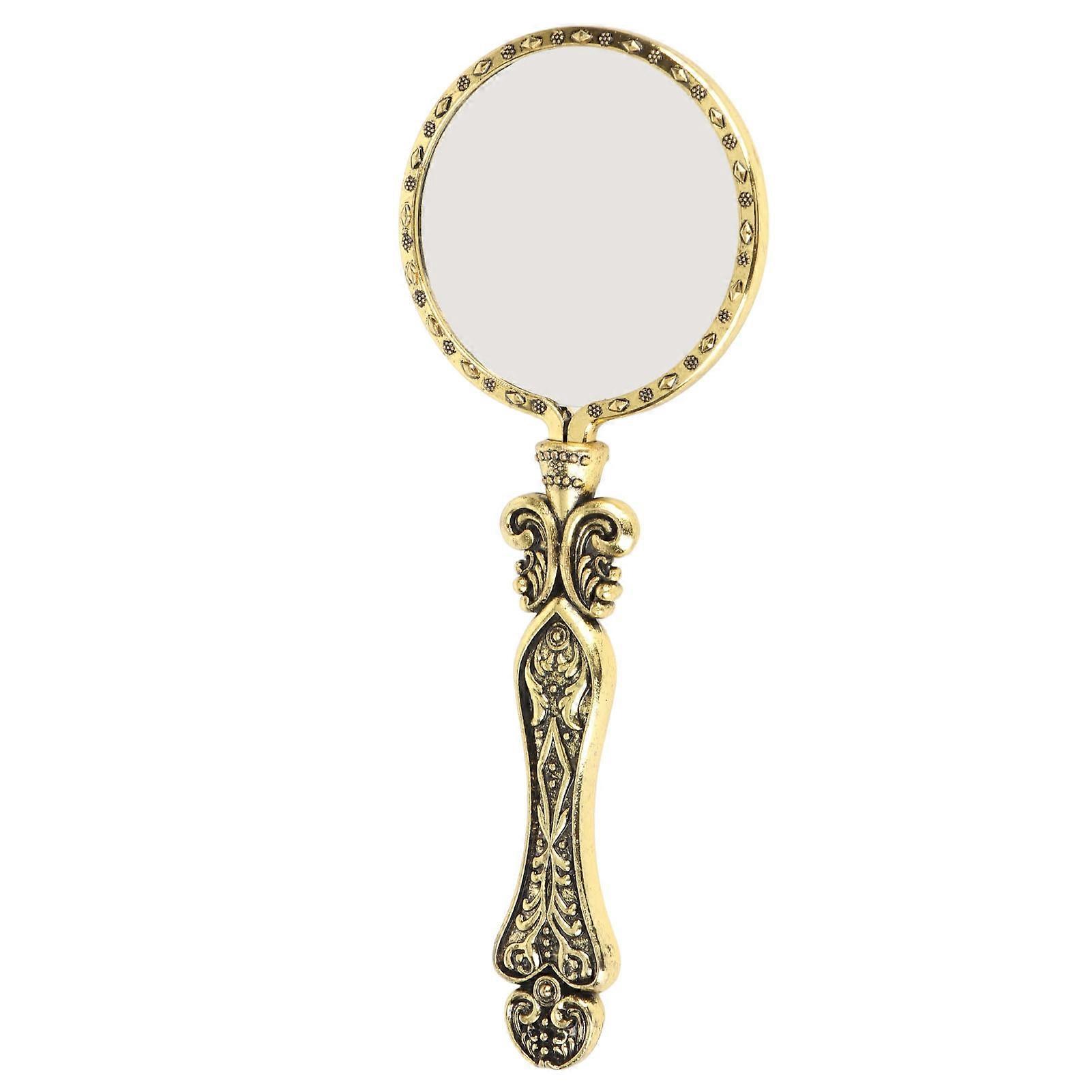 3X Retro Magnifying Glass Elderly Kids Handheld Magnifier for Reading Book Inspection Coins Insect