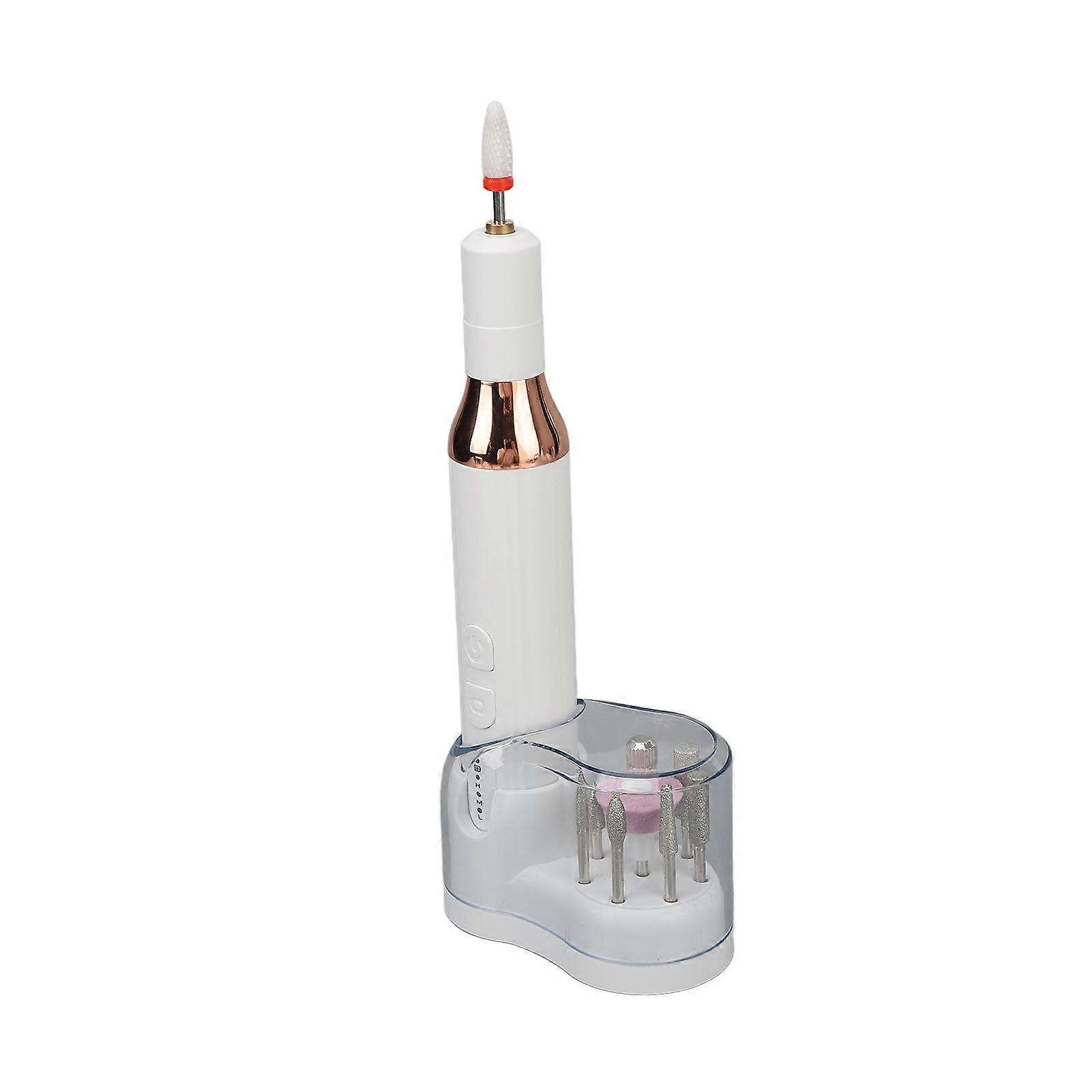 3 Gears Electric Nail Polisher Grinder Portable Rechargeable LED Display Manicure Drill Pen Type C