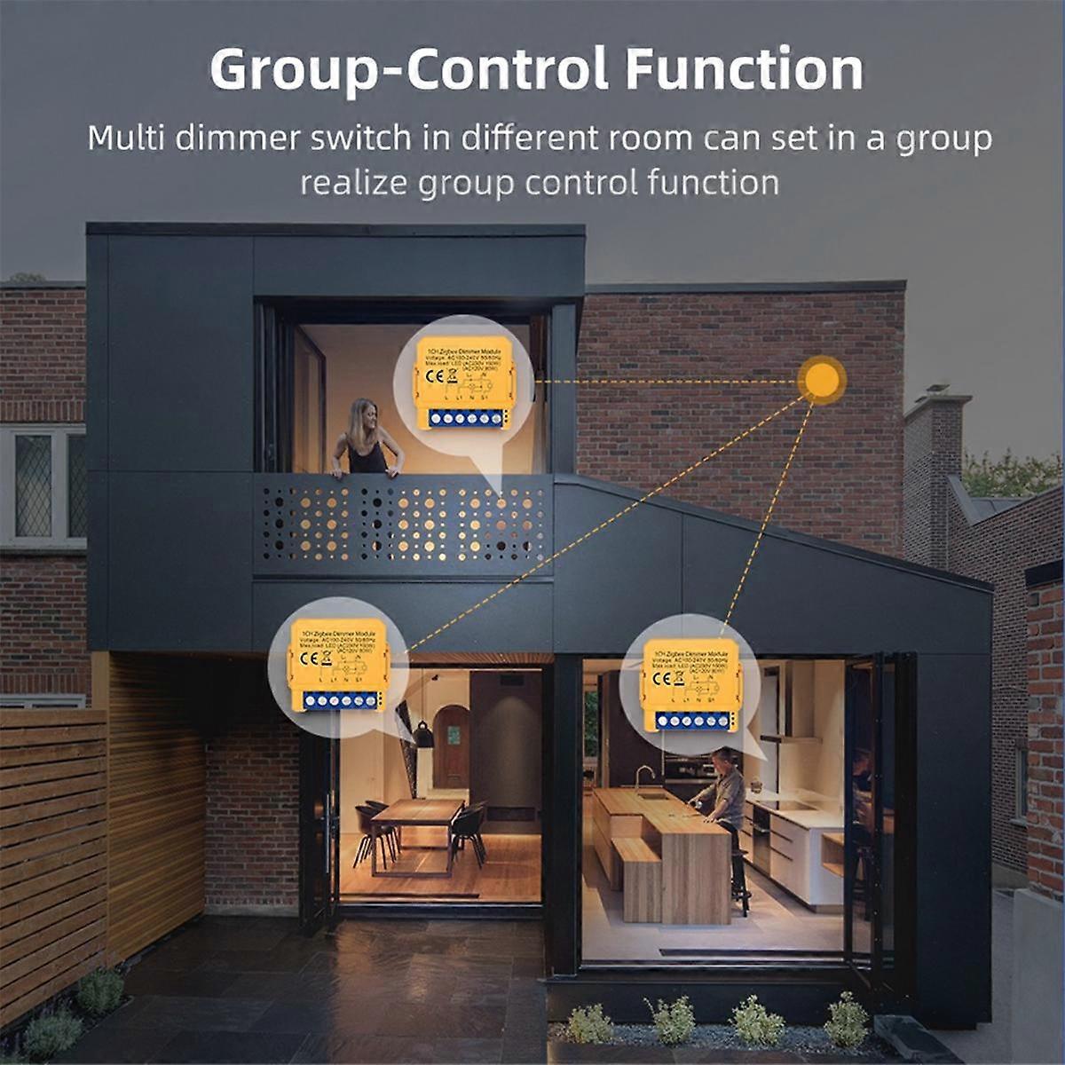 Graffiti Intelligent ZigBee Dimmer On/Off Dark Box Smart Switch APP Remote Dimming Multifunction Mo