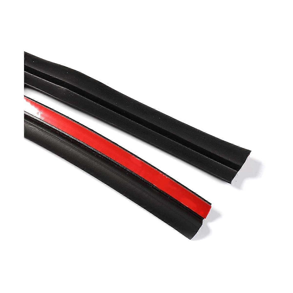 6Pcs Rubber Auto Door Seal Strips Kit Soundproof Noise Reduction for Model S Whole Car Sealing Trim