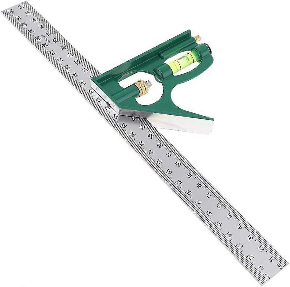 Multi-function stainless steel angle ruler, with 300mm square combination GROOFOO