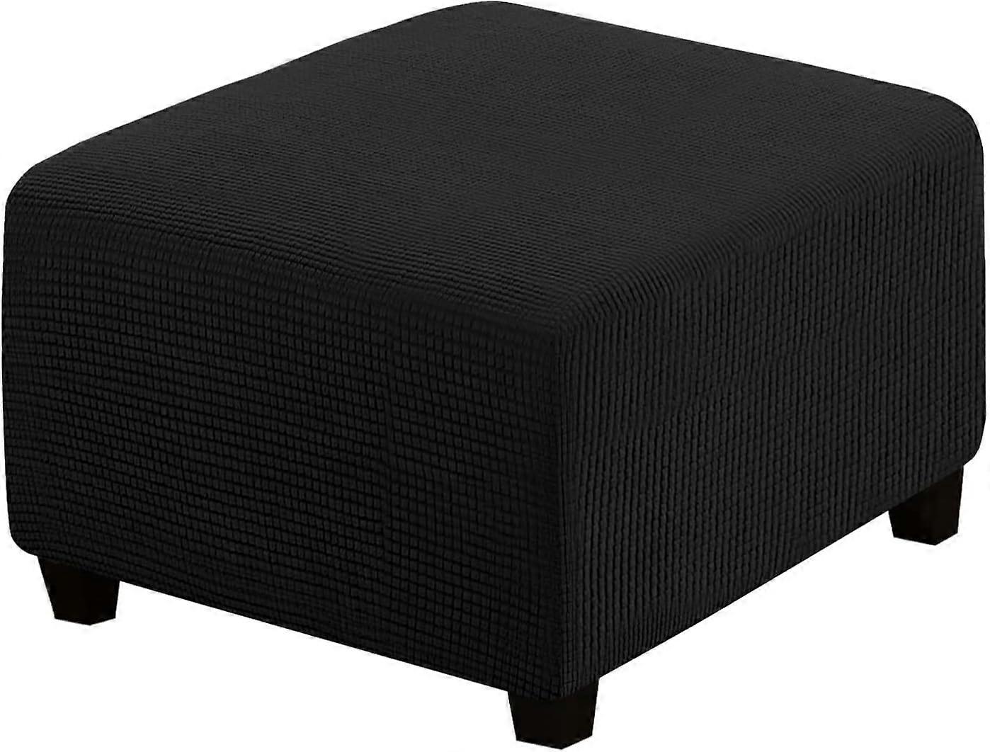 Stretch Storage Stool Covers - Black Spandex Fabric, Elasticated Protection