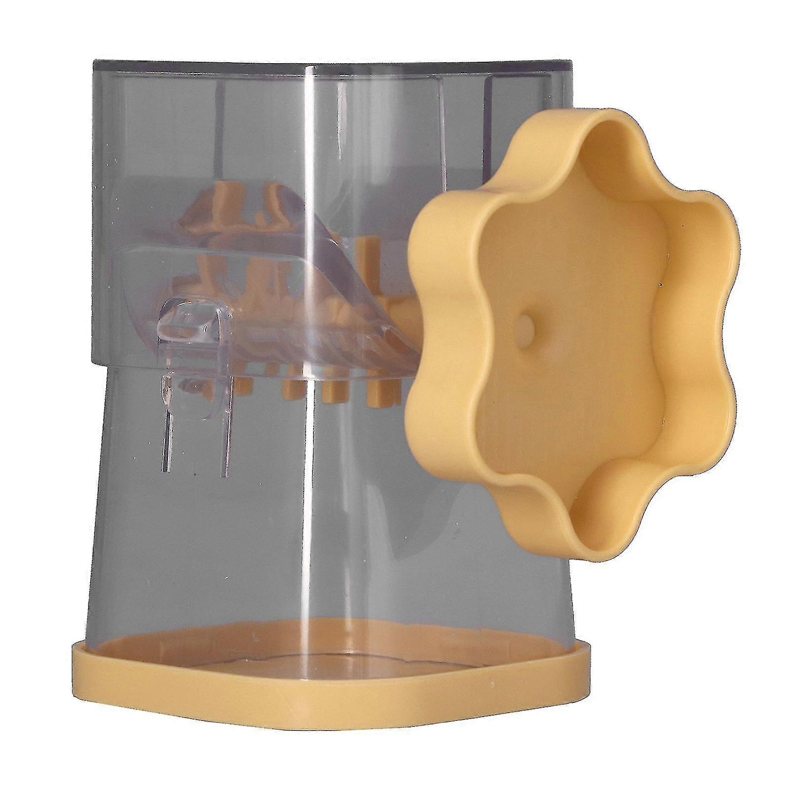 Manual Nut Chopper - Effortless Hand Crank Grinder for Almonds, Hazelnuts, and Pecans (Yellow)
