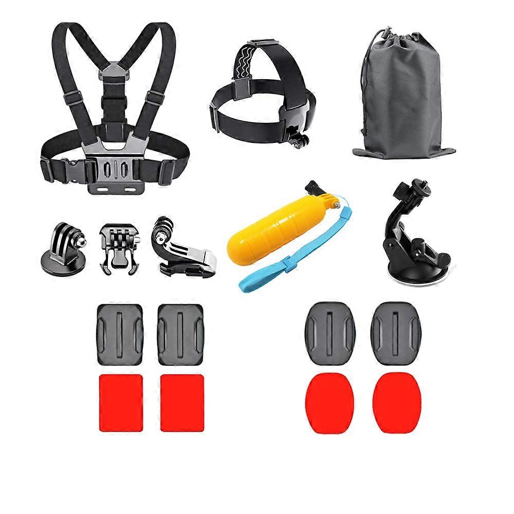 SOOCOO Action Camera Accessories Set For GoPro hero 9 8 7 6 For Xiaomi Yi Case Kit Strap Mount Selfie Stick Motorcycle Backpack