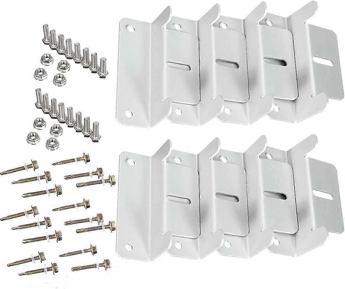 8pcs Solar Panel Brackets Z-Shape Clamp