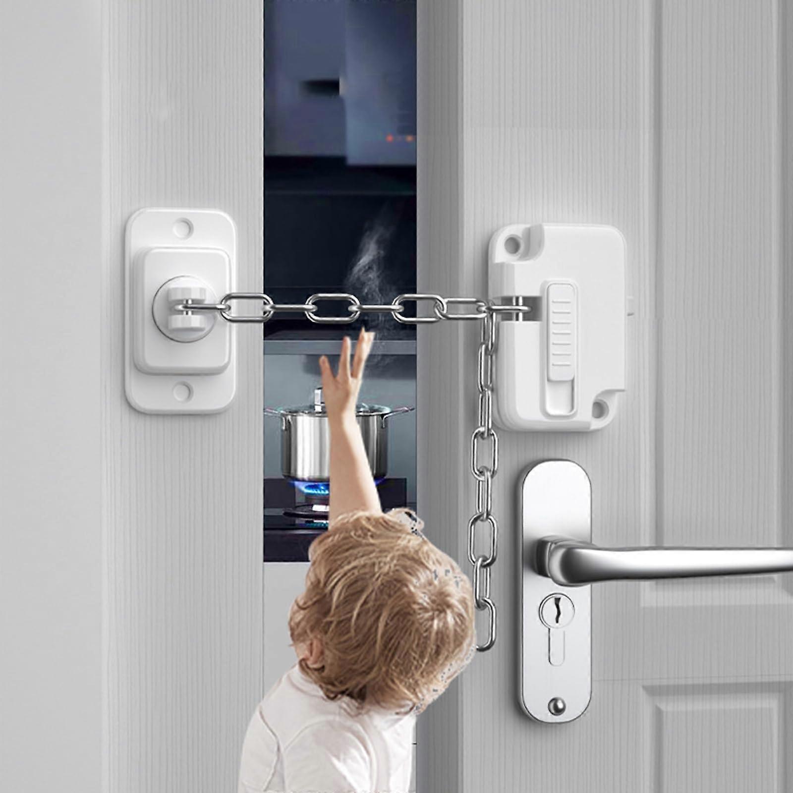 Window Locks, Self Adhesive Window Restrictor Locks for Child Pets Safety Protect, Adjustable Window Lock No Drilling