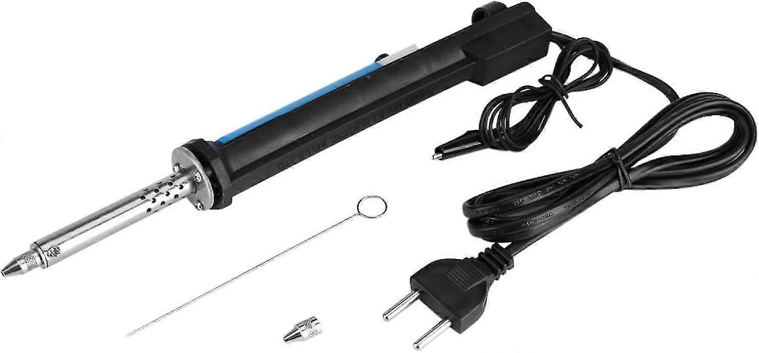 Plastic Desoldering Tool, 40W 2 in 1 Electric Soldering Iron Tin Sucker Strong Suction Desoldering Welding Tool(EU Plug)