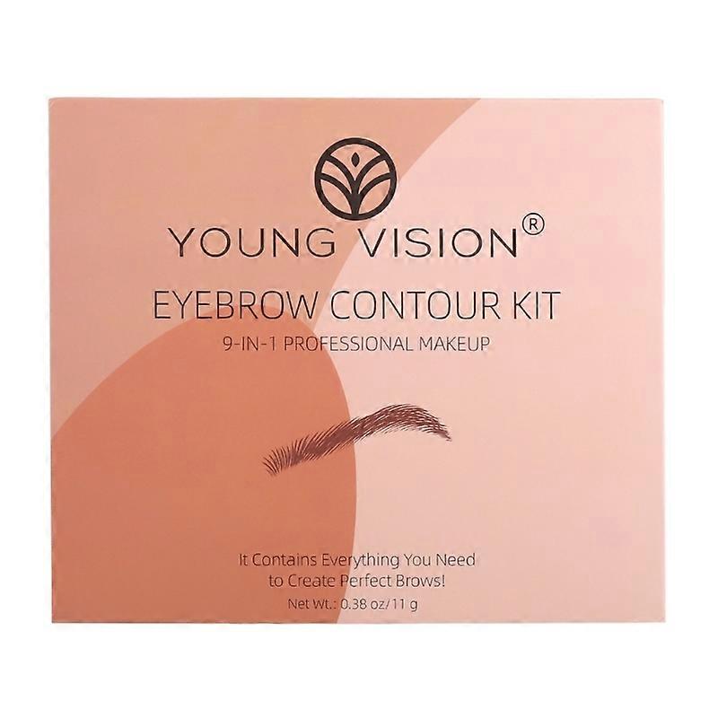 Eyebrow Kit Brow Makeup Kit Longwearing Brow Powder,Eyebrow Stencils Brow Kit