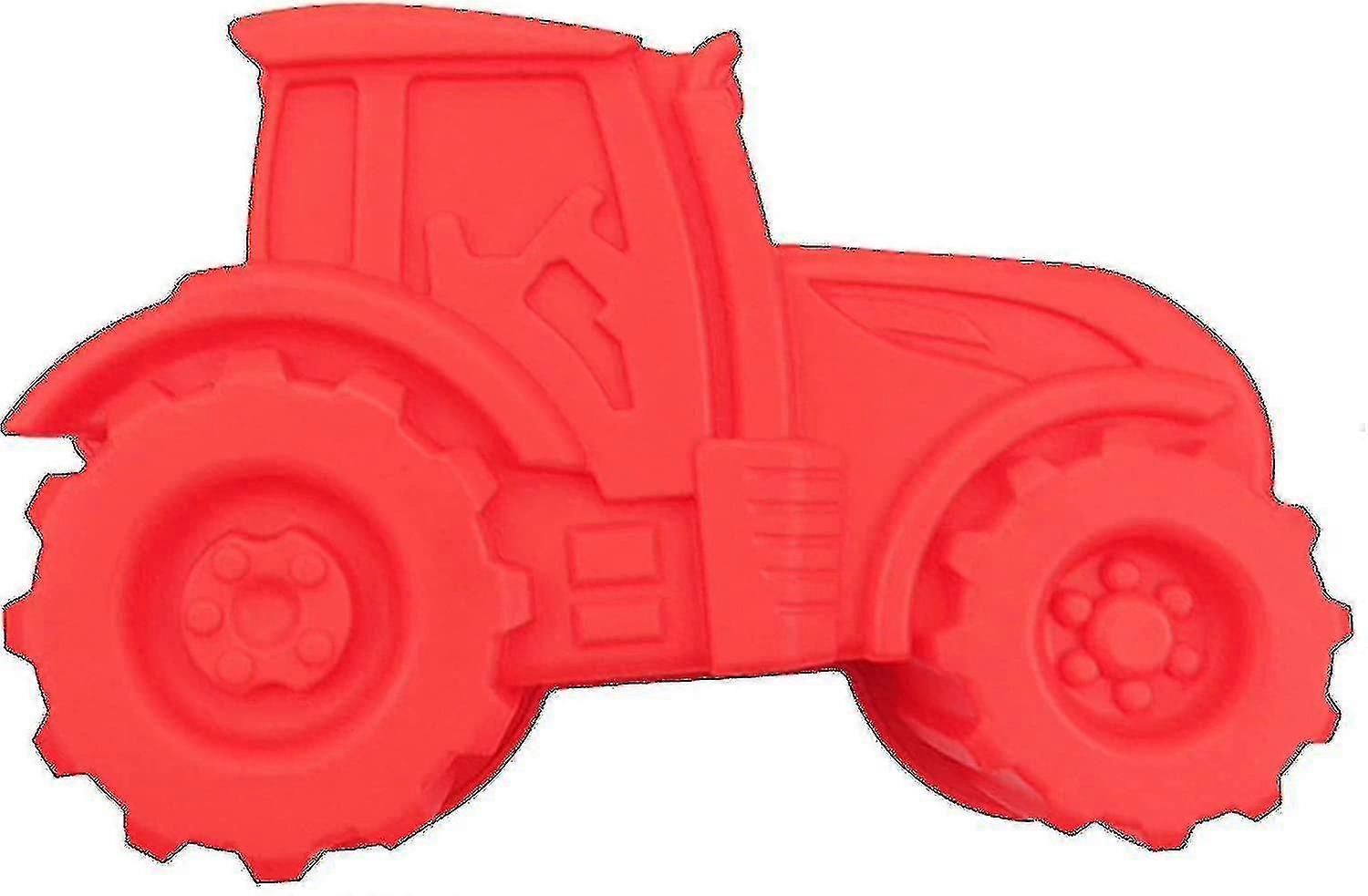 Tractor Red Cake Mold Baking Silicone